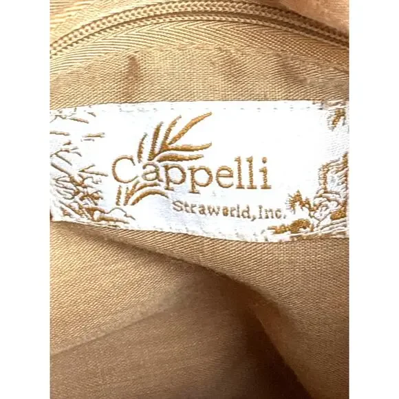 Cappelli Womens Pastel Multi Straw Fabric Boho Crossbody Beach Casual Bag Purse - Picture 6 of 7